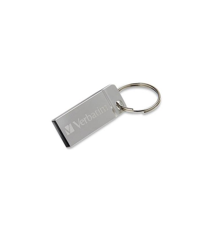 PEN DRIVE VERBATIM 64GB METAL EXECUTIVE USB 2.0 (98750) SILVER