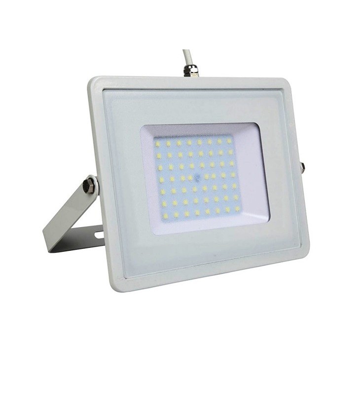 LAMPADA V-TAC LED FARO 50W PROIETTORE SMD SAMSUNG CHIP CORPO BIANCO 6500K (21411)