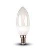 LAMPADINA V-TAC A LED CANDELA 3.7W E14 6500K (214122)