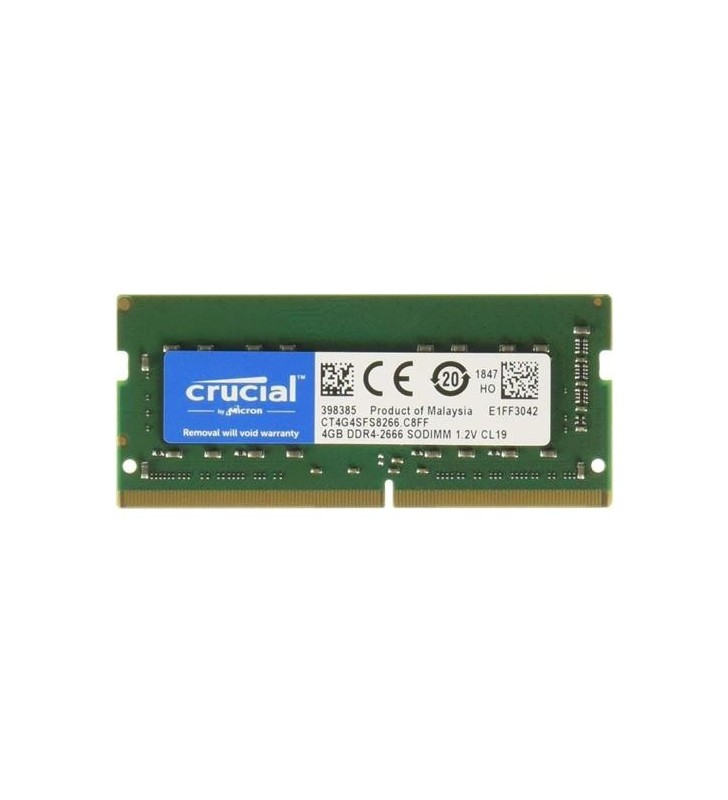 SO-DDR4 CRUCIAL 4 GB PC2666 (1X4) (CT4G4SFS8266)