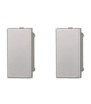 ETTROIT FALSO POLO 1 MODULO (2PZ) - SERIE MOON - GRIGIO (AG0100) Compatibile ABB Axolute