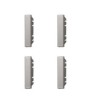 ETTROIT FALSO POLO 1/2 MODULO (4PZ) - SERIE MOON - GRIGIO (AG0102) Compatibile BTicino Axolute