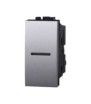 ETTROIT INTERRUTTORE ASSIALE UNIPOLARE - SERIE SPACE - GRIGIO (LG0501) Compatibile BTicino Living