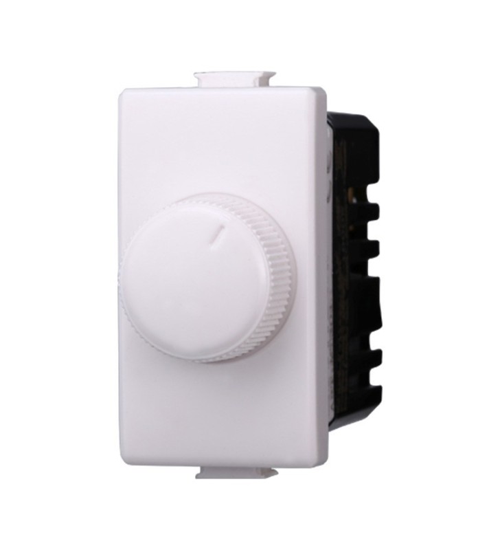 ETTROIT REGOLATORE DIMMER 100-1000W ON/OFF - SERIE SPACE - BIANCO (LB1301) Compatibile BTicino Living