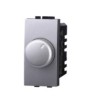 ETTROIT REGOLATORE DIMMER 100-1000W ON/OFF - SERIE SPACE - GRIGIO (LG1301) Compatibile BTicino Living