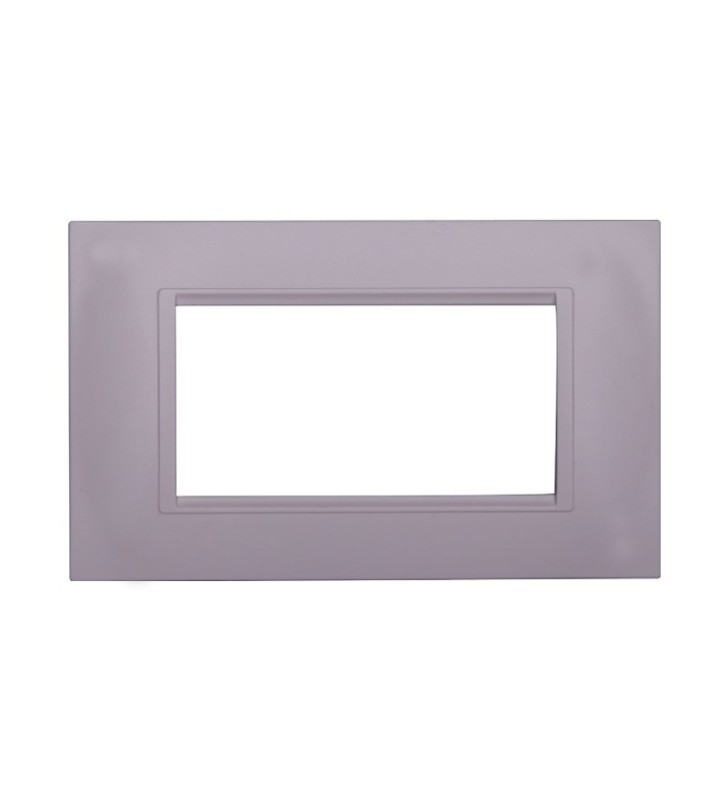 ETTROIT PLACCA IN PLASTICA 4 MODULI - SERIE SPACE - BIANCO (LN89401) Compatibile BTicino Living