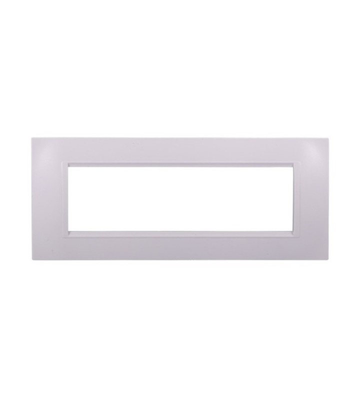 ETTROIT PLACCA IN PLASTICA 7 MODULI - SERIE SPACE - BIANCO (LN89701) Compatibile BTicino Living