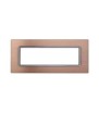 ETTROIT PLACCA IN ALLUMINIO 7 MODULI - SERIE SPACE - ORO (LN86711) Compatibile BTicino Living