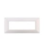 ETTROIT PLACCA IN PLASTICA 7 MODULI - SERIE STARLIGHT - BIANCO SATINATO (EV85601) Compatibile Vimar Plana