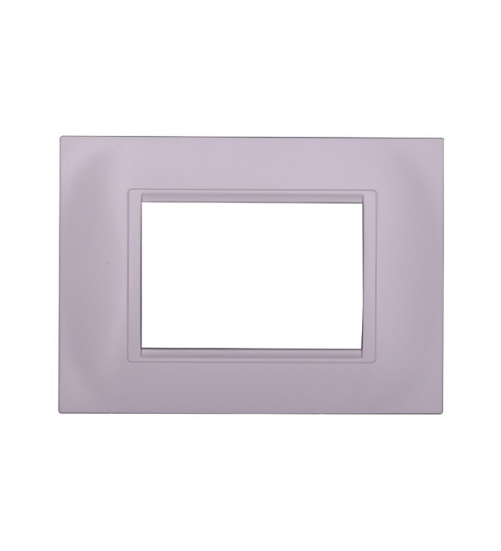 ETTROIT PLACCA IN PLASTICA 3 MODULI - SERIE SPACE - BIANCO (LN89301) Compatibile BTicino Living