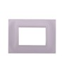 ETTROIT PLACCA IN PLASTICA 3 MODULI - SERIE SPACE - BIANCO (LN89301) Compatibile BTicino Living