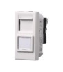 ETTROIT PRESA RETE RJ45 CAT.6 - SERIE MOON - BIANCO (AB2355) Compatibile BTicino Axolute