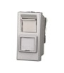 ETTROIT PRESA RETE RJ45 CAT.6 - SERIE MOON - GRIGIO (AG2355) Compatibile BTicino Axolute