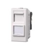 ETTROIT PRESA RETE RJ45 CAT.6 - SERIE MOON - BIANCO (AB2356) Compatibile ABB Axolute