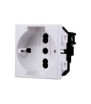 ETTROIT PRESA SCHUKO 16A - SERIE SOLAR - BIANCO (MT2102) Compatibile BTicino Matix