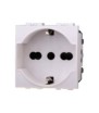 ETTROIT PRESA SCHUKO 16A - SERIE SPACE - BIANCO (LB2102) Compatibile BTicino Living