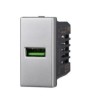 ETTROIT PRESA USB (USB-A) - SERIE MOON - GRIGIO (AG2401) Compatibile ABB Axolute