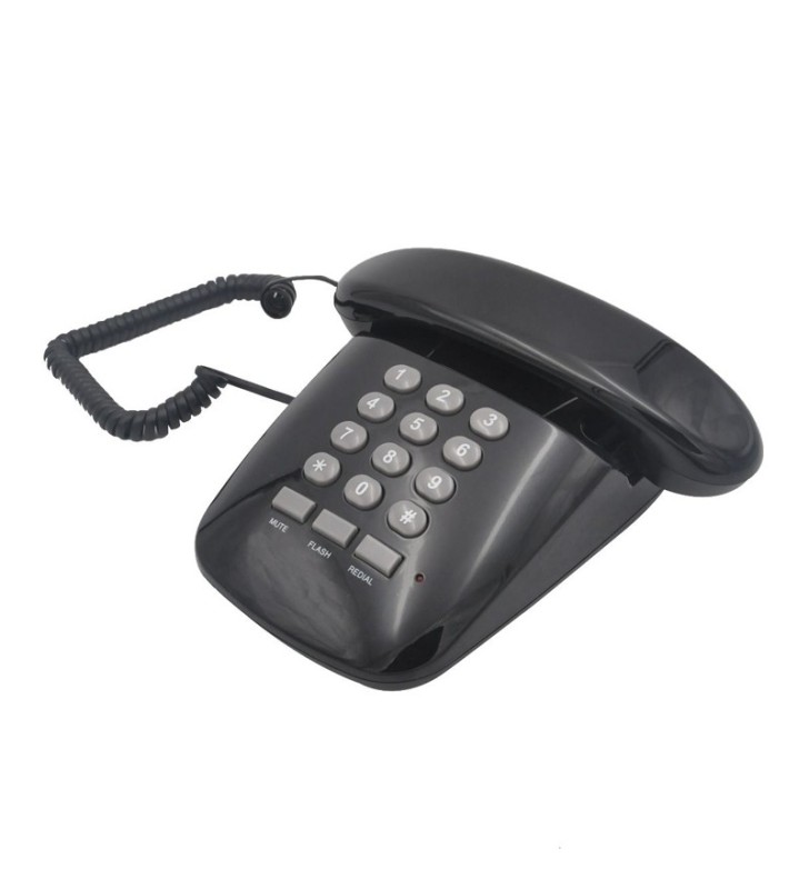 BRONDI SOLE (NERO) - TELEFONO CORDED - DESIGN RETRO''