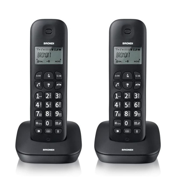 BRONDI GALA TWIN (NERO) - TELEFONO CORDLESS DOPPIO