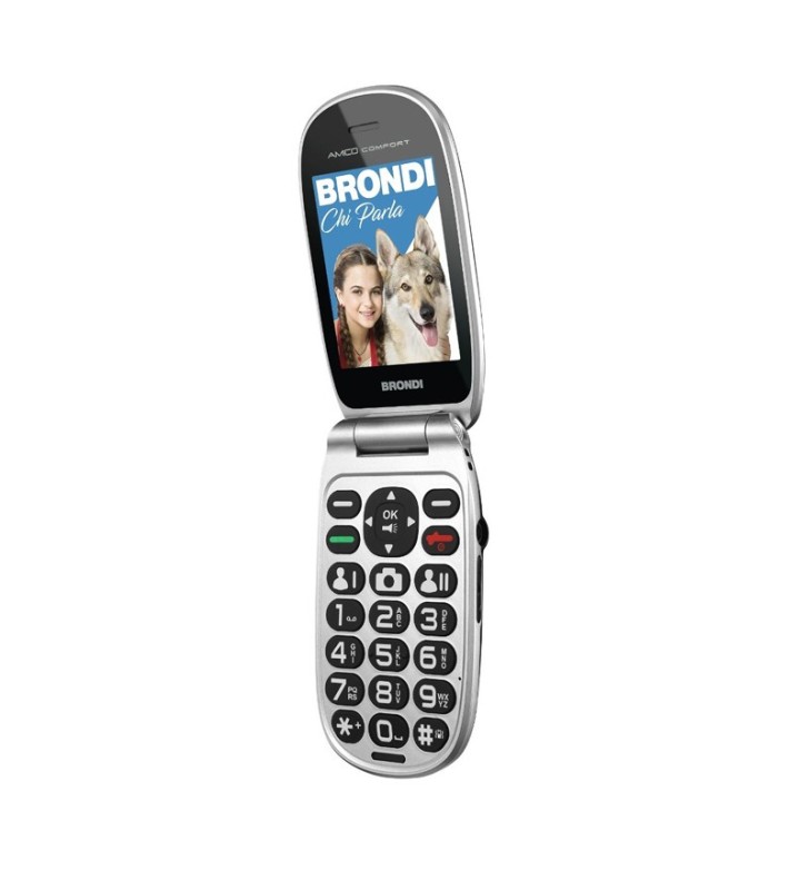 BRONDI AMICO COMFORT (NERO OPACO) - TELEFONO CELLULARE SENIOR