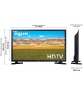 TV SAMSUNG 32" 32T4302 DVB-T2 HD Ready Smart TV EU