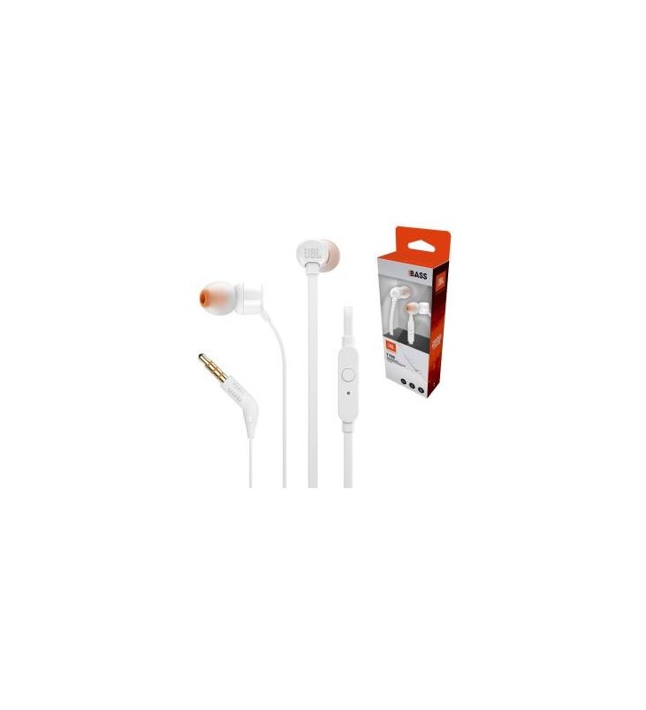 JBL Auricolari in-ear T110 Jack 3.5mm White