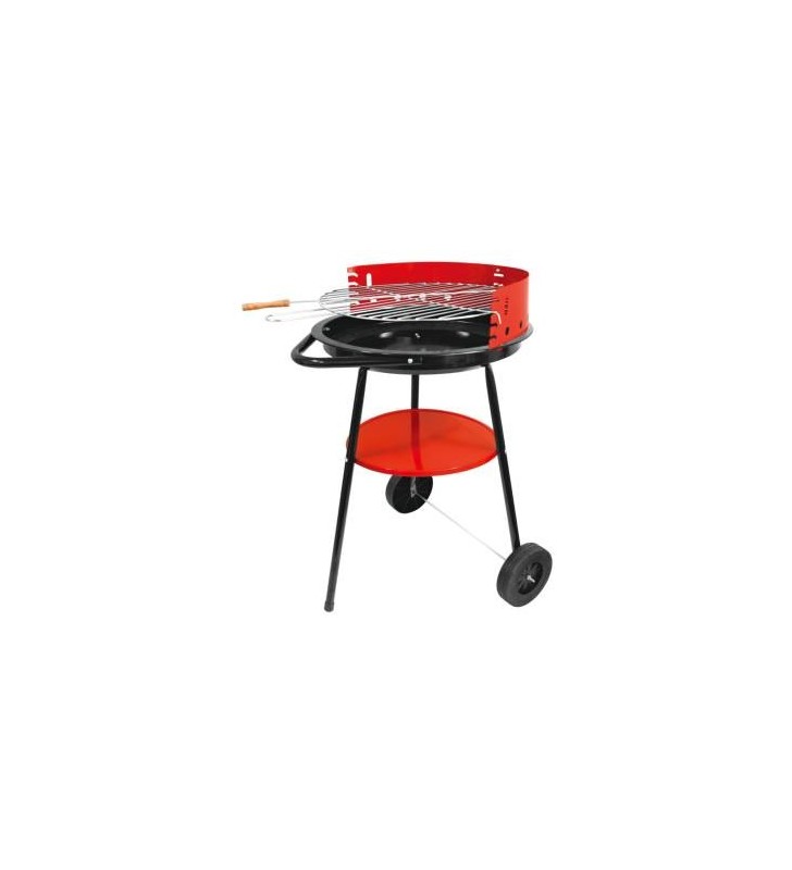 Fenner BBQ Barbecue 34385 Tondo con ruote 45x73cm