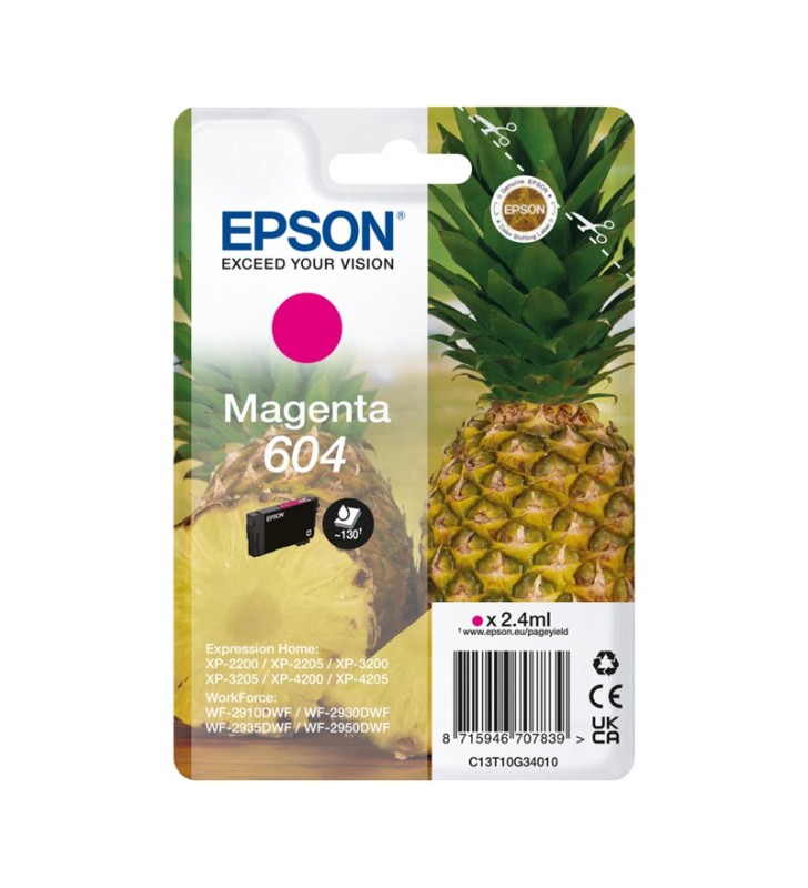 EPSON 604 MAGENTA (C13T10G34010) - CARTUCCIA ORIGINALE