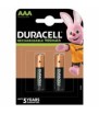 (1 Confezione) Duracell Ricar. Batterie 2pz MiniStilo 900mAh HR03 DX2400 AAA