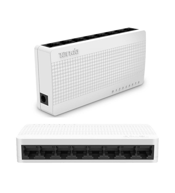 TENDA S108 - DESKTOP SWITCH 8 PORTE - 10/100 MBPS - CHASSIS PLASTICA