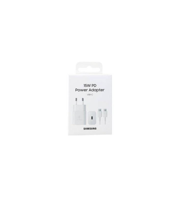 Samsung Caricatore 15W EP-T1510X PD USB-C +Cavo 1m USB-C White