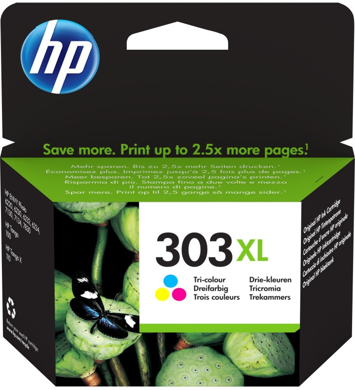 HP T6N03AE 303XL INK JET TRICROMIA