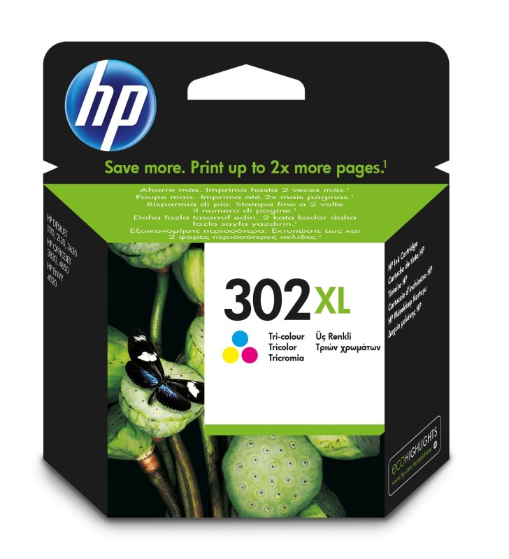 HP F6U67AE 302XL INK JET TRI-COLOR