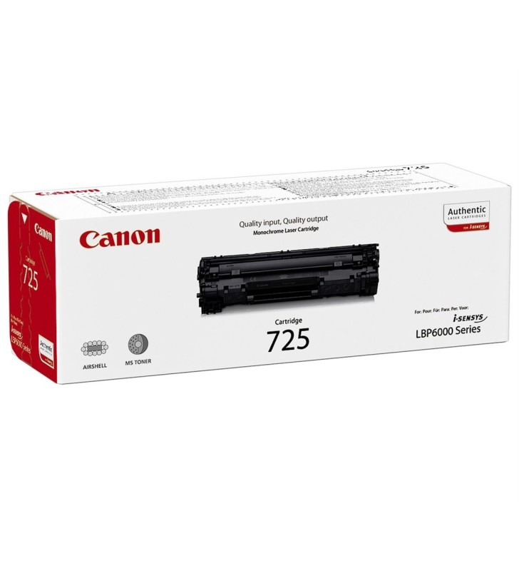 CANON CRG 725 TONER NERO 1,6 (L)