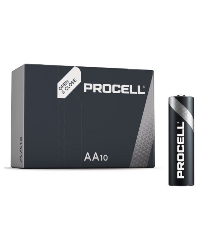 BATTERIE DURACELL PROCELL ALKALINE AA10 1.5V MN1500 (10 PEZZI)