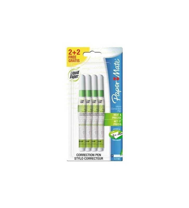 CORRETTORE A PENNA LIQUID PAPER 7ML NP10 (4 PZ)