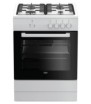 Cucina Beko FSG62000DW Bianco - 4 Fuochi Gas , Forno Gas 64lt - 60x60