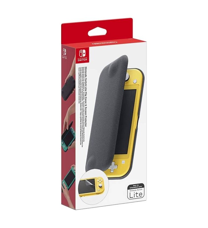 Switch Lite Kit Custodia Flip Grigio + Pellicola Protettiva