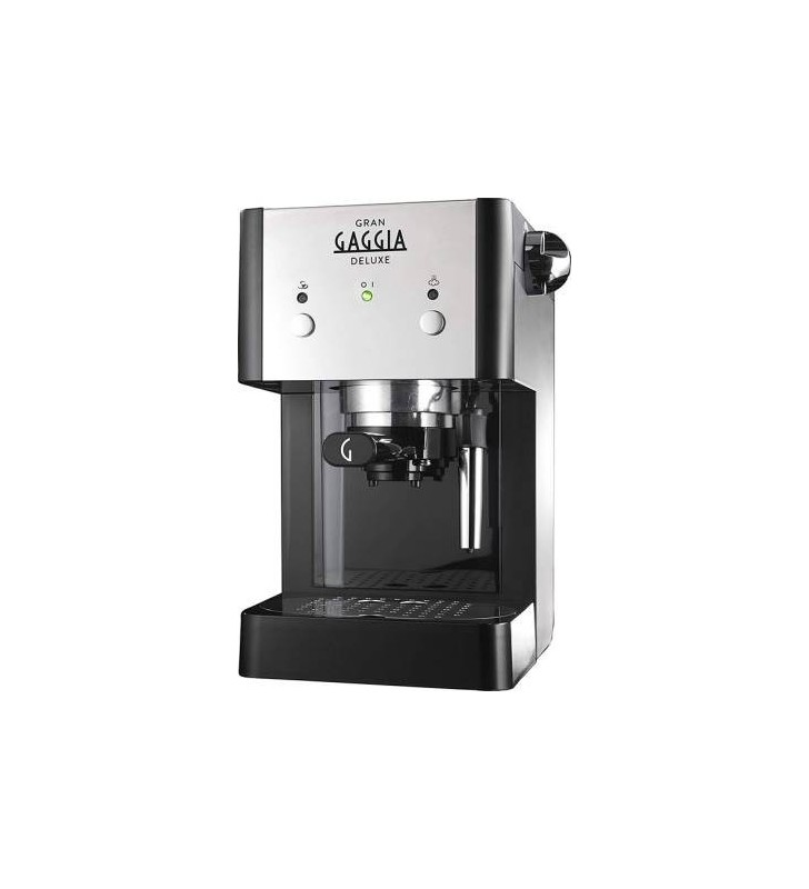 Gaggia Grangaggia Deluxe RI8425/11 Macchina da Caffè Cialde 44mm/Macinato Inox/Black