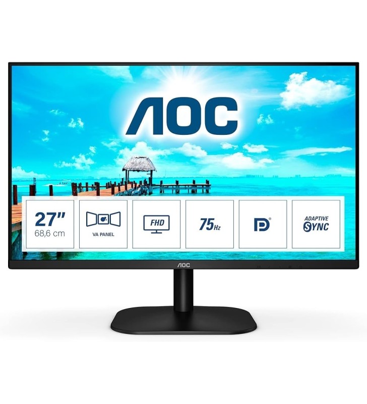 MONITOR AOC 27" 27B2QAM - FULL HD MULTIMEDIALE VGA/HDMI/DP