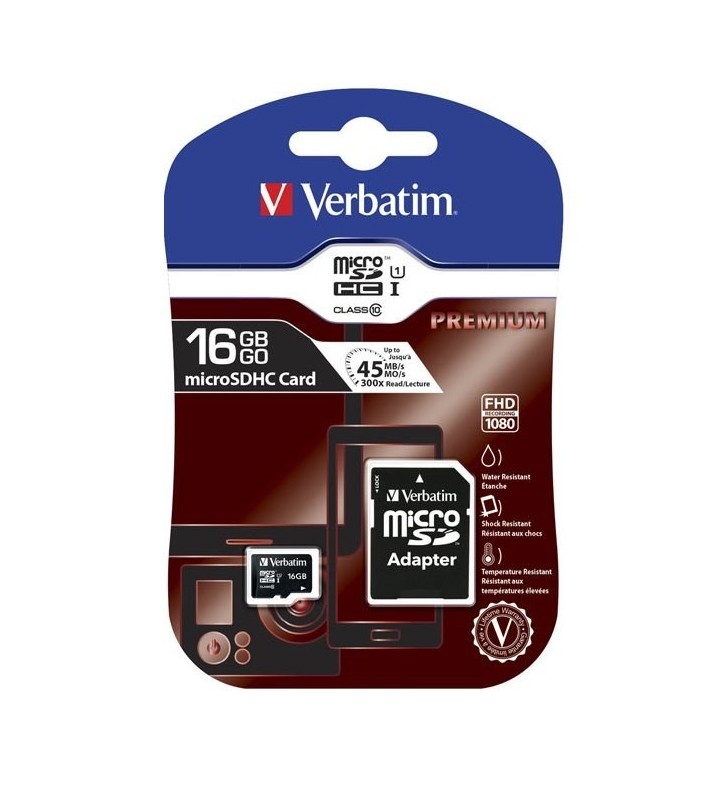 MICRO SD VERBATIM 16 GB (44082) CLASS 10