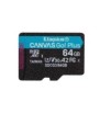 MICRO SD KINGSTON 64 GB CANVAS GO PLUS (SDCG3/64GBSP) CLASS 10 (SENZA ADATTATORE)