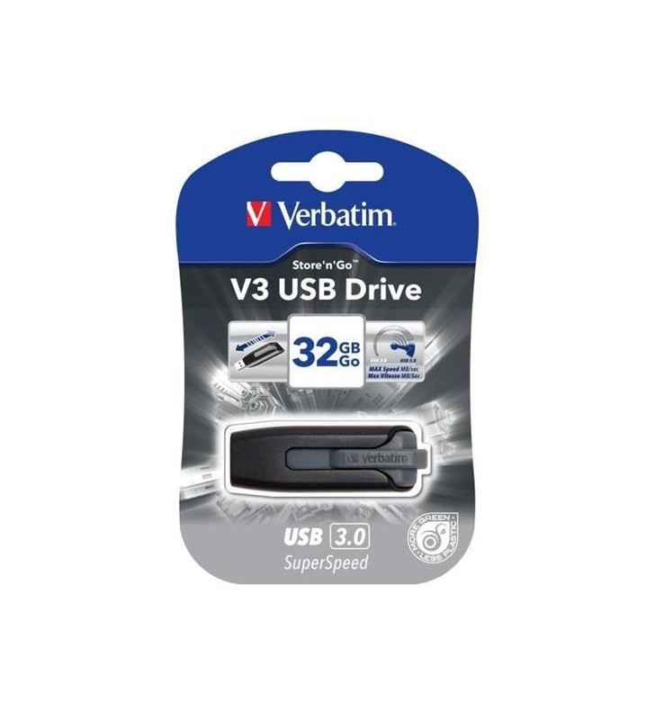 PEN DRIVE VERBATIM V3 STORE'N'GO 32GB USB3.0 (49173) NERA