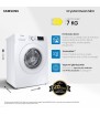 Lavatrice Samsung Crystal Clean Slim 7 Kg WW70AGAS21TE 1200 giri WHITE