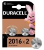 (1 Confezione) Duracell Lithium Batterie 2pz Bottone DL/CR2016