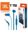 JBL Auricolari Wired Filo Tune 110 T110 Jack 3.5mm Blue