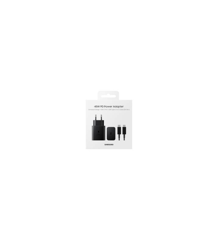 Samsung Caricatore 45W EP-T4511 FC2 USB-C +Cavo1m USB-C Black