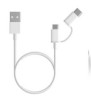 Xiaomi Cavo Mi 2 in 1 da USB a microUSB/Type-C 30cm White