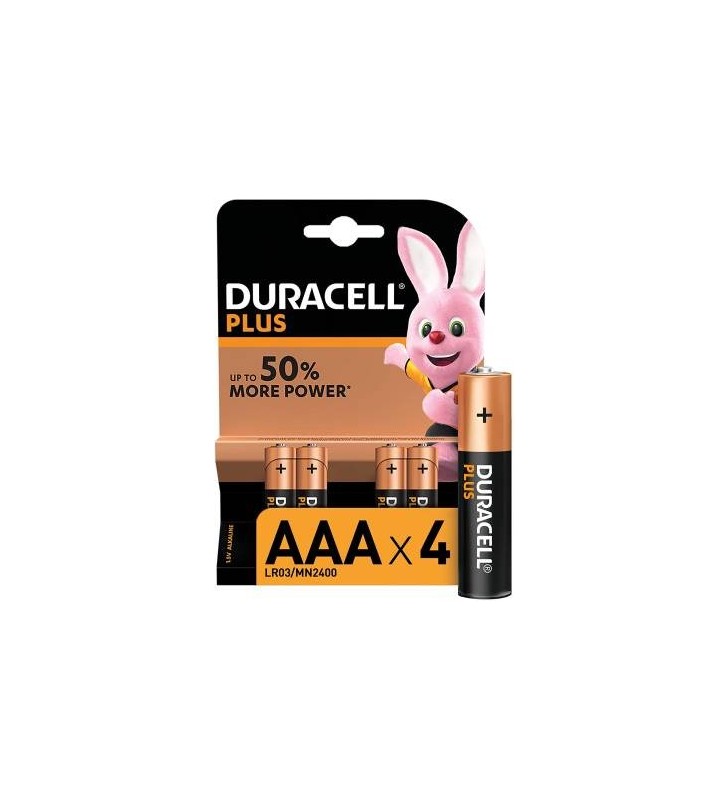 (1 Confezione) Duracell Plus Batterie 4pz MiniStilo LR03 MN2400 AAA