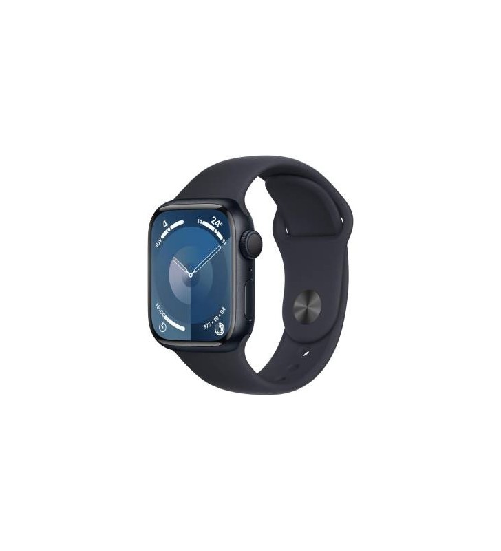 Apple Watch Serie 9 41mm Aluminium MidNight Sport Band MidNight S/M MR8W3QL/A